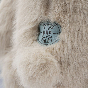 Медведь Lina TeddyTales длинношерстный, M, молочный, 30 см